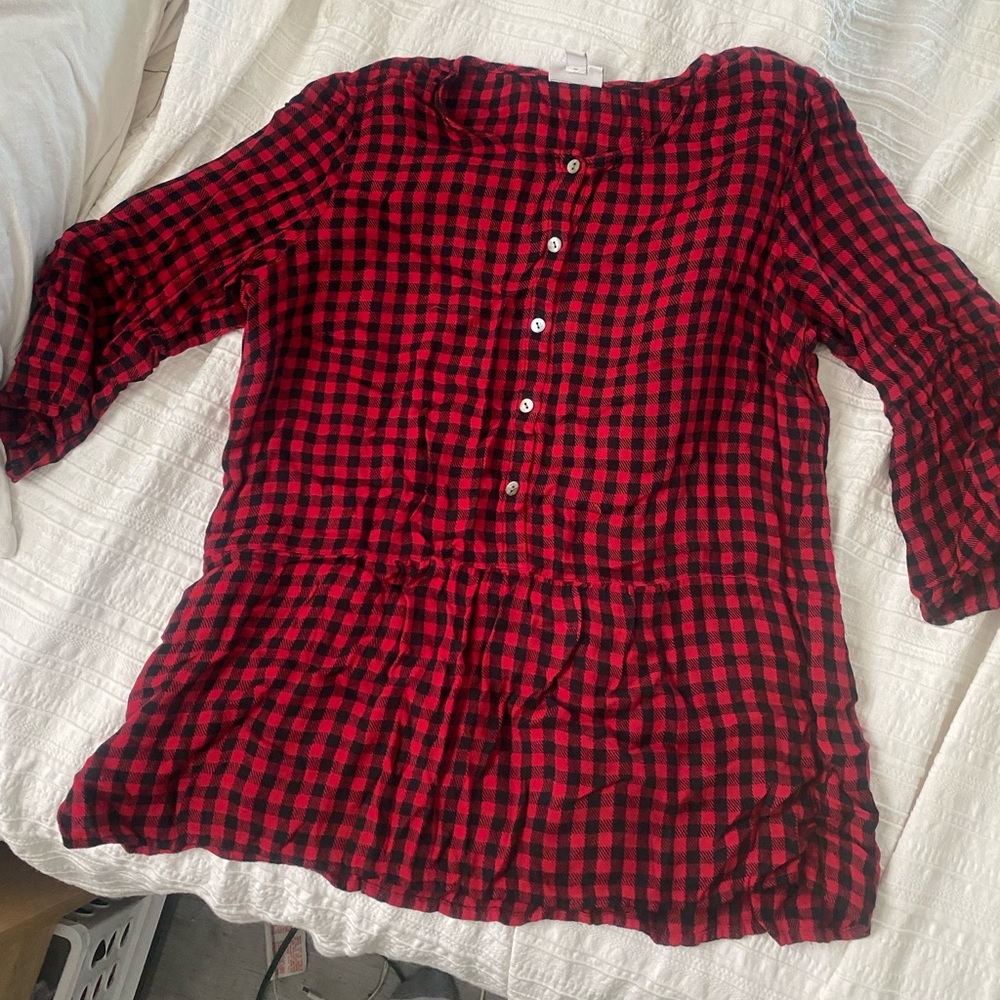 Buffalo Check JJill Blouse